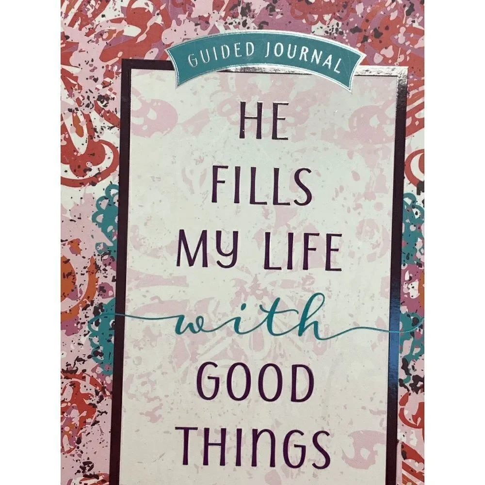Guided Journal He Fills My Life with Good Things Hard Back 6x6